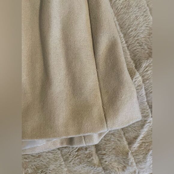Tahari Abigail Wool Shawl Collar Coat Beige - Picture 16 of 16